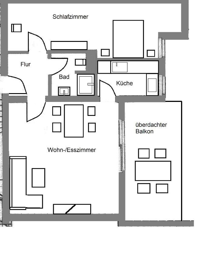 Ferienwohnung Frieda Mit Ueberdachtem Balkon Winterberg Exteriör bild